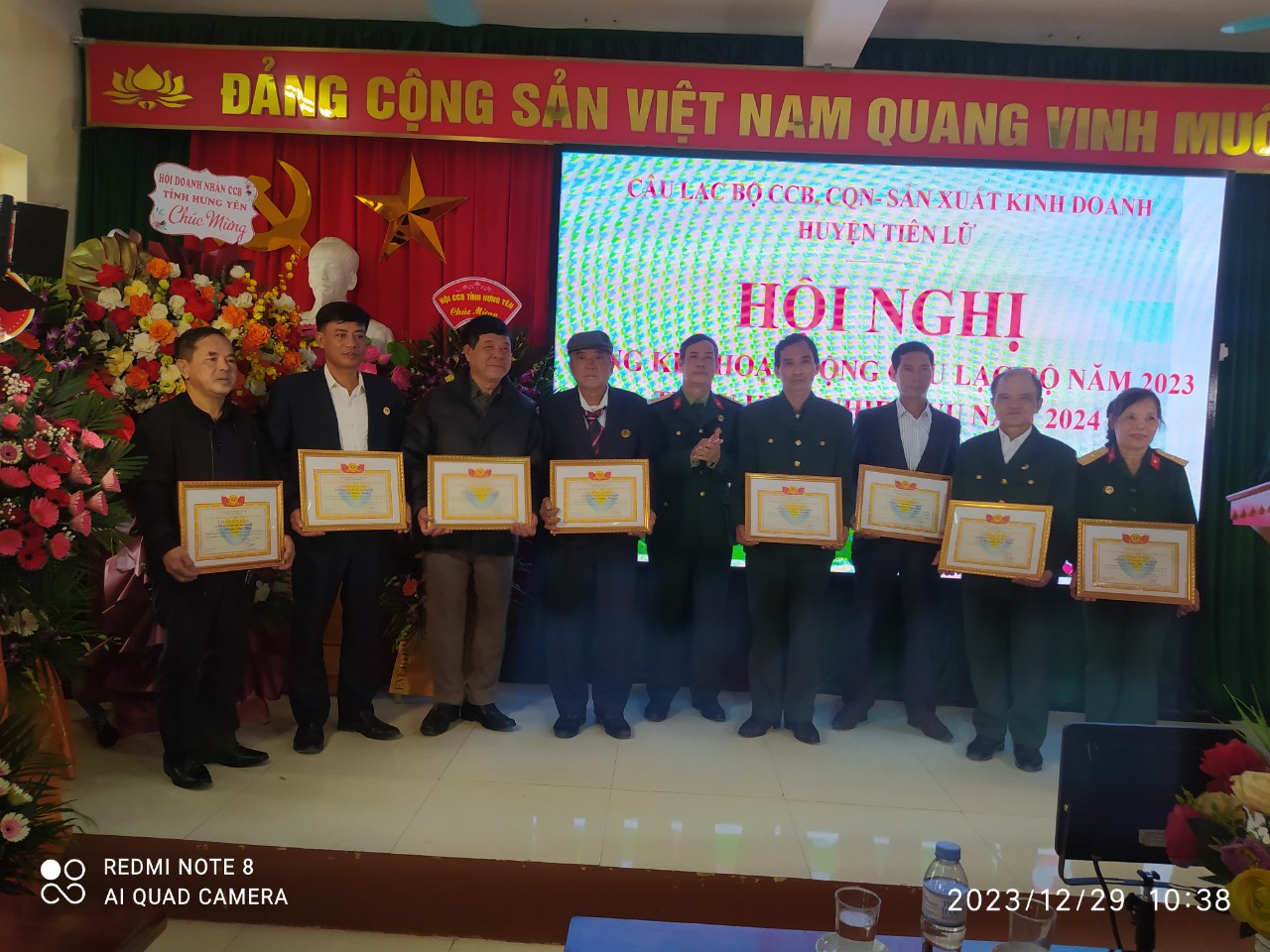 Câu lạc bộ cựu chiến binh- cựu quân nhân sản xuất kinh doanh huyện Tiên Lữ tổ chức Hội nghị tổng kết hoạt động năm 2023