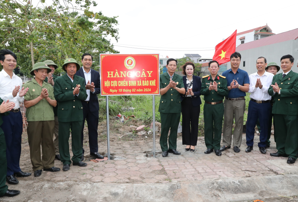 Hội Cựu chiến binh tỉnh tổ chức phát động Tết trồng cây Xuân Giáp Thìn năm 2024