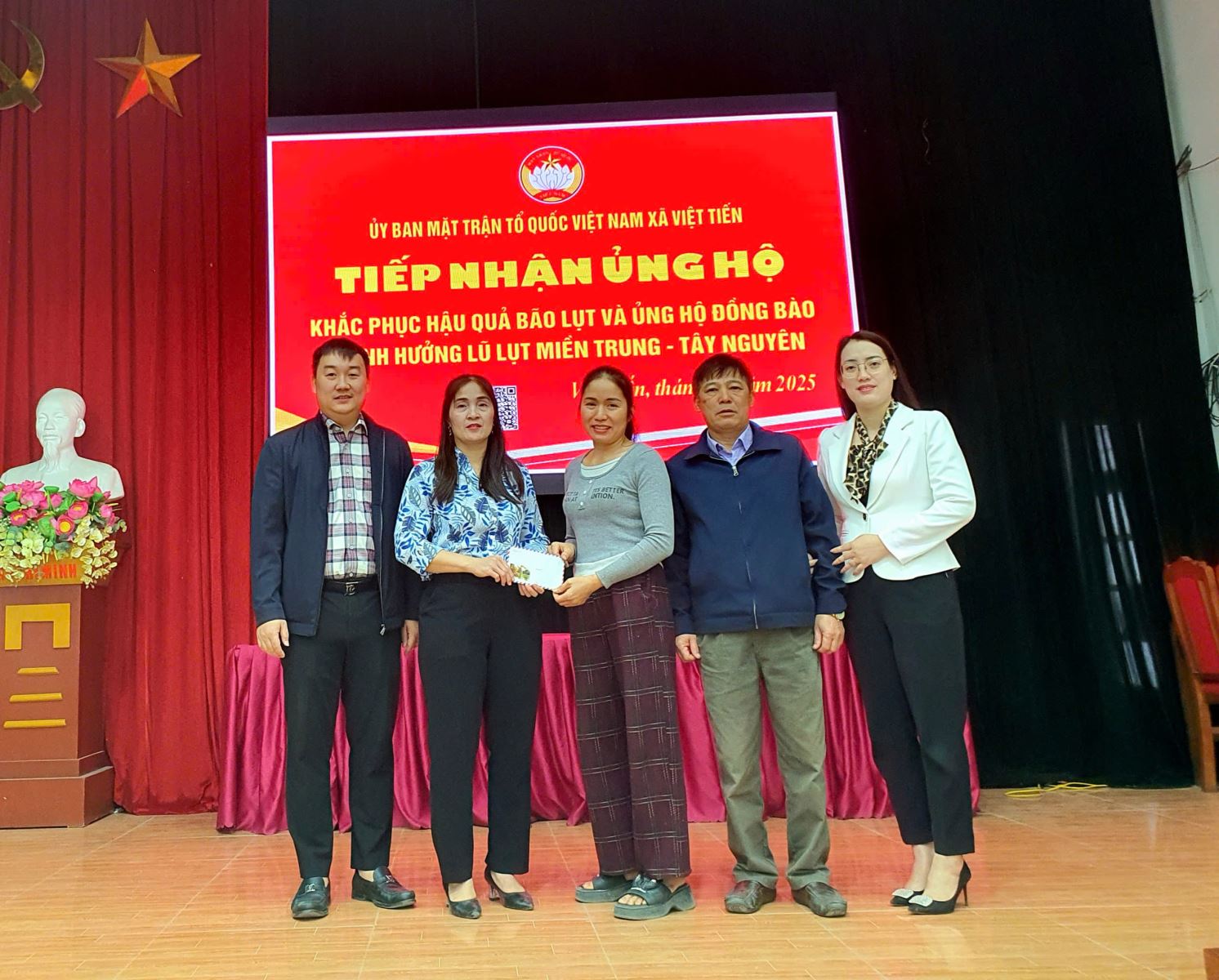 Hội Cựu chiến binh xã Việt Tiến chung tay ủng hộ đồng bào miền Trung – Tây Nguyên bị ảnh hưởng lũ lụt