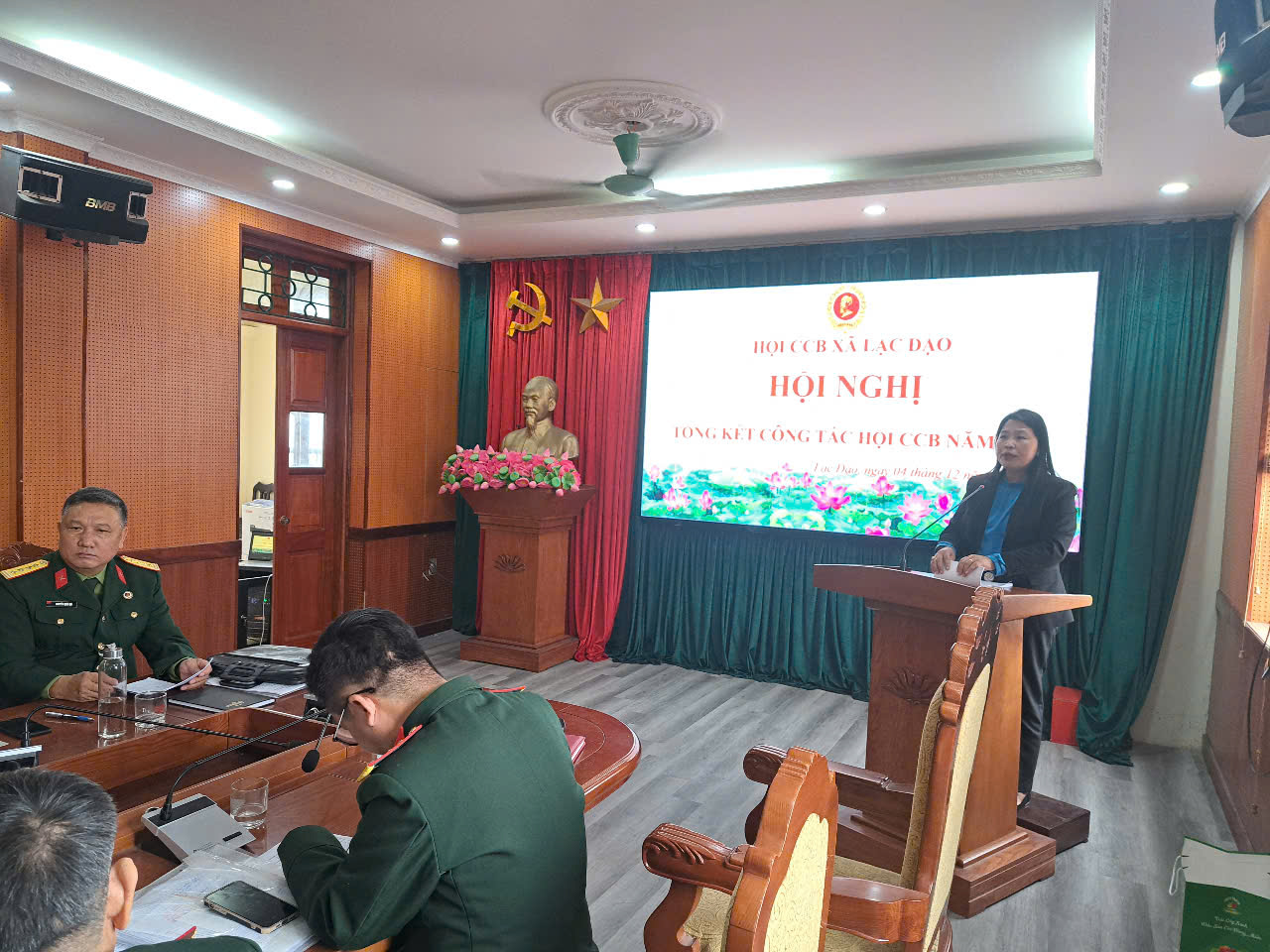Hội cựu chiến binh xã Lạc Đạo tổng kết công tác Hội năm 2025