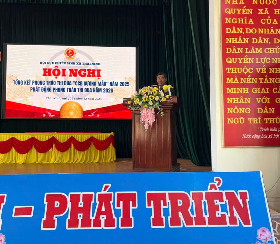 Hội CCB xã Thái Ninh tổng kết phong trào thi đua 
