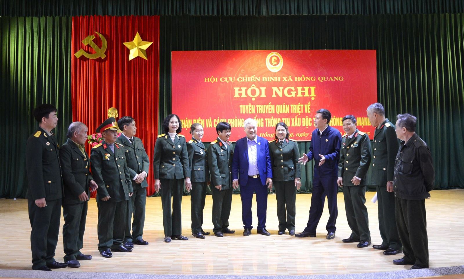 Hội CCB xã Hồng Quang tăng cường nhận diện, phản biện thông tin xấu, độc trên không gian mạng