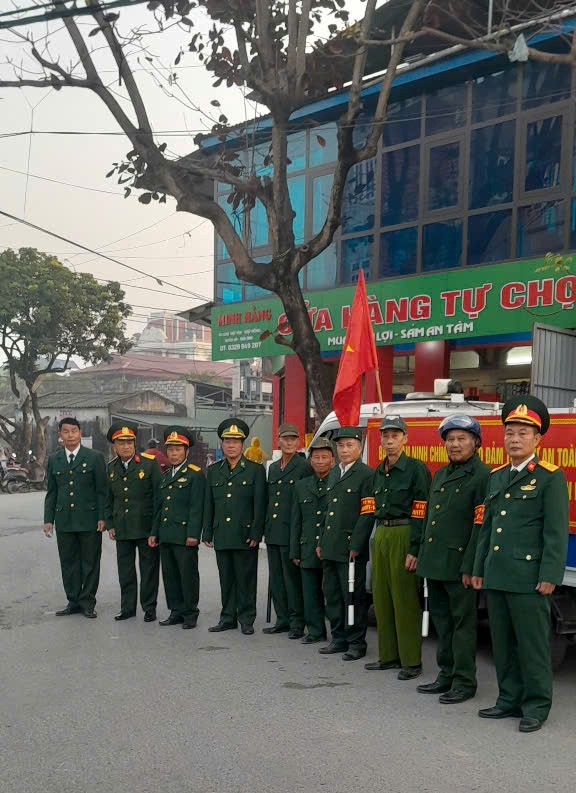 Hội CCB xã Diên Hà phối hợp Công an xã  bảo đảm an ninh trật tự và an toàn giao thông  trước thềm Đại hội XIV của Đảng 