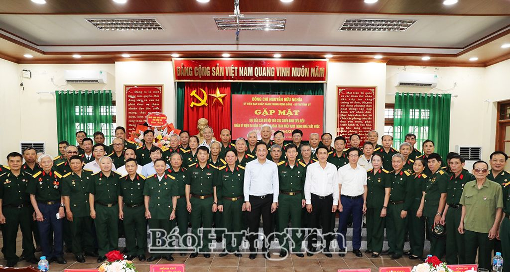 Bí thư Tỉnh ủy Nguyễn Hữu Nghĩa gặp mặt đại biểu cán bộ, hội viên cựu chiến binh tiêu biểu