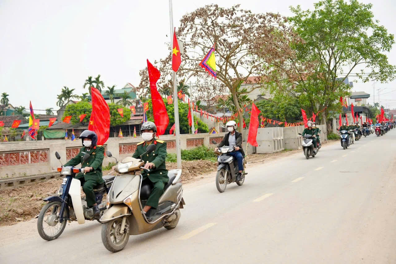 Hội CCB xã Triệu Việt Vương đa dạng hình thức tuyên truyền bầu cử